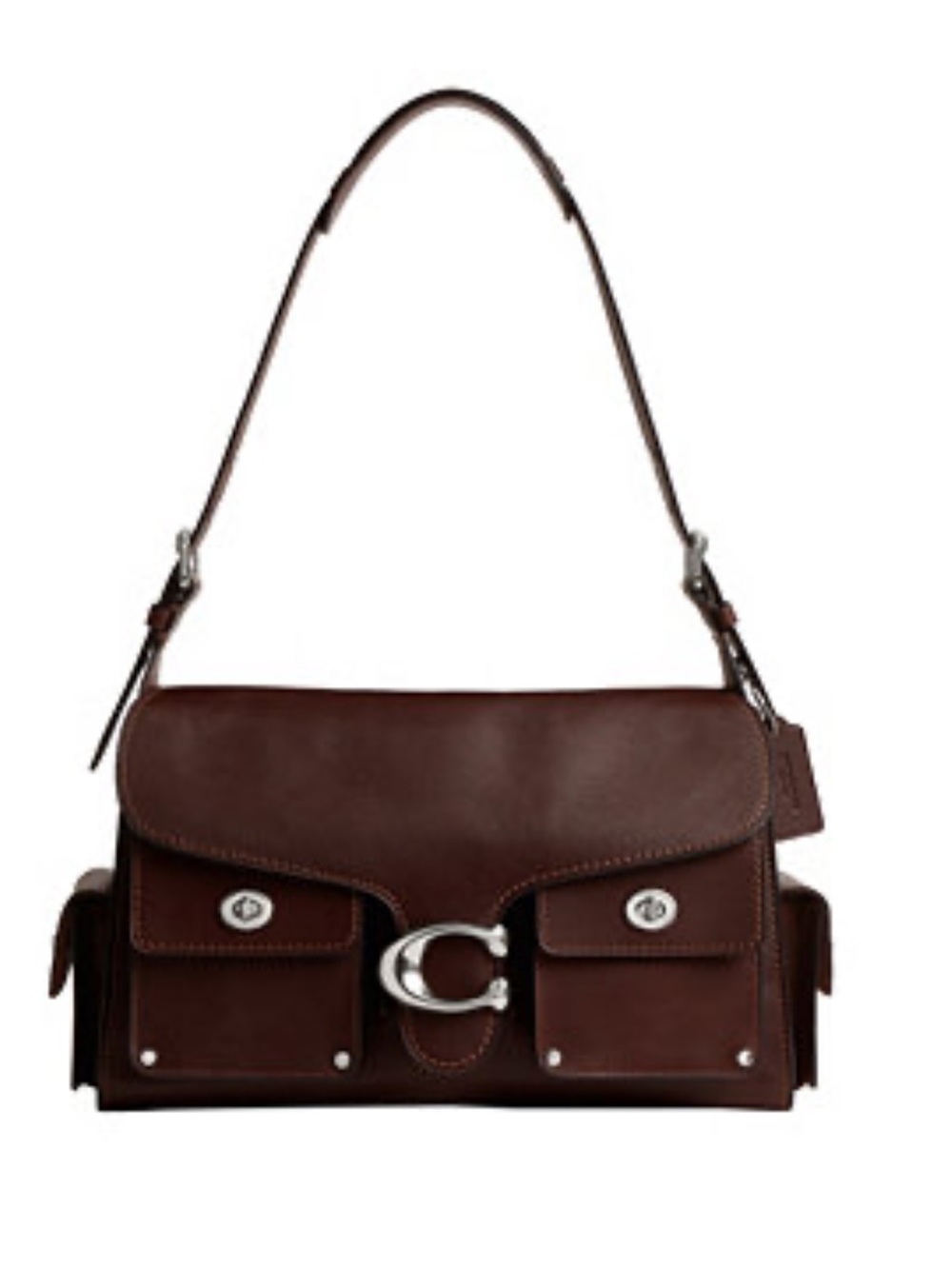 New Coach Cargo Turnlock Soft Tabby Shoulder Bag In Maple Brown Not Outlet